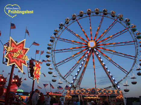 Riesenrad auf dem Frühlingsfest München